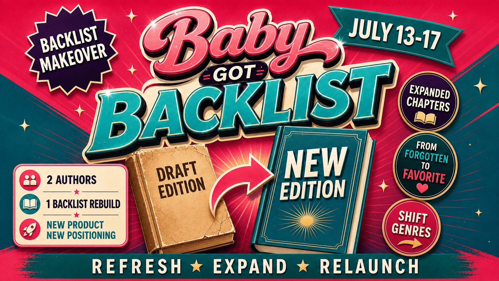 Baby Got Backlist — July 13–17